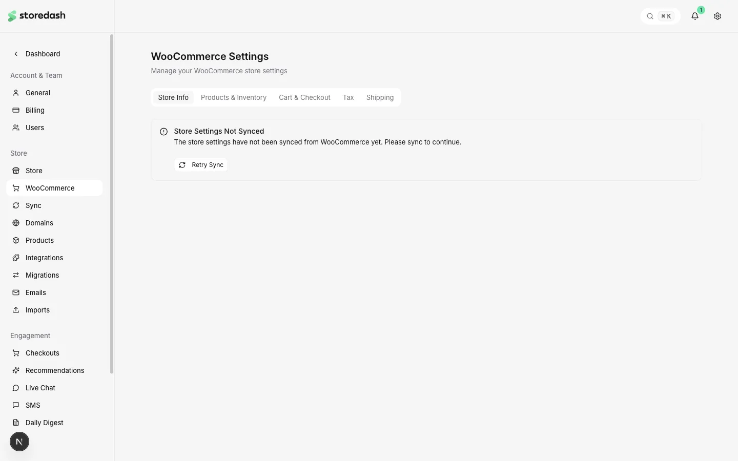 WooCommerce Settings